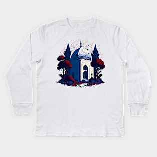 An arabic mosque Kids Long Sleeve T-Shirt